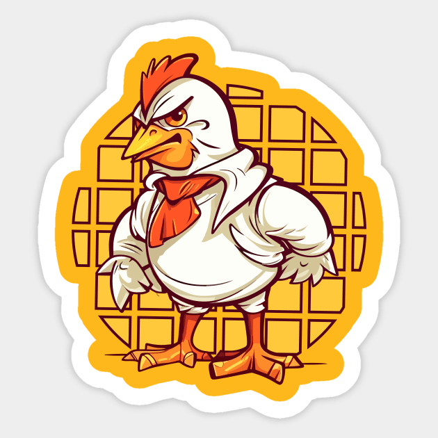 Chicken & Waffles Sticker by AwwfullyNice